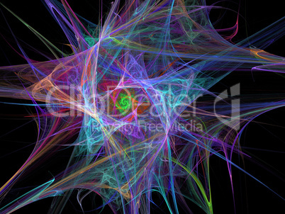 Digital Fractal on Black Digital Fractal on Black