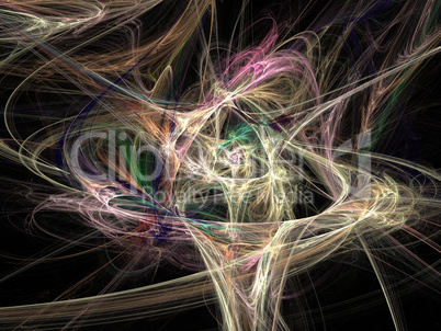 Digital Fractal on Black Digital Fractal on Black