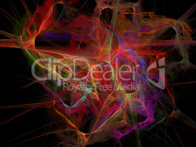 Digital Fractal on Black Digital Fractal on Black