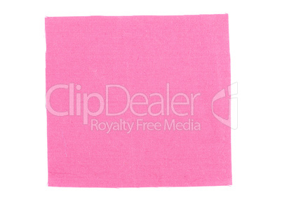 Pink fabric sample