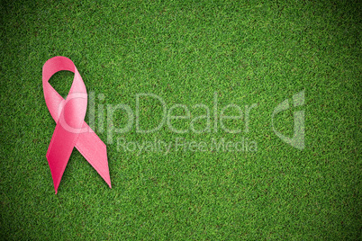 Composite image of breast cancer ribbon
