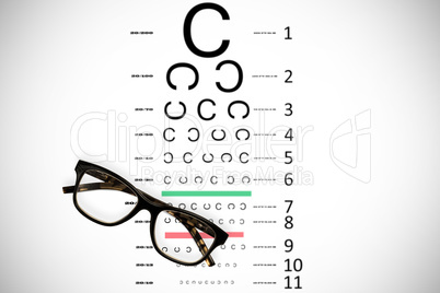 Composite image of reading glasses