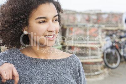 Beautiful Mixed Race African American Girl Teenager