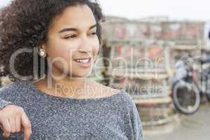 Beautiful Mixed Race African American Girl Teenager