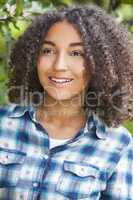 Beautiful Mixed Race African American Girl Teenager