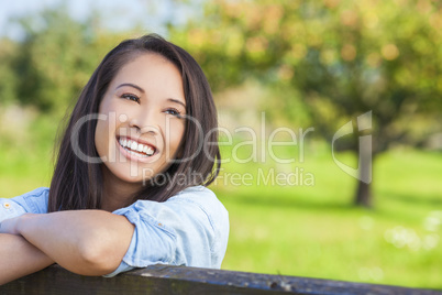 Beautiful Asian Eurasian Girl Smiling with Perfect Teeth