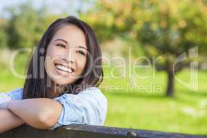 Beautiful Asian Eurasian Girl Smiling with Perfect Teeth