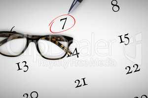 Composite image of reading glasses