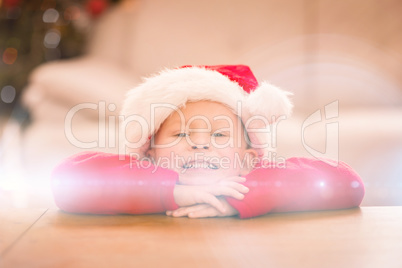 Festive little boy smiling at camera