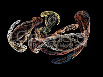 Digital Fractal on Black Digital Fractal on Black