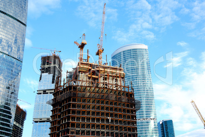 Construction of skyscrapers of the international business centre