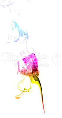 Abstract multicolored smoke