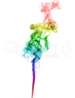 Abstract multicolored smoke