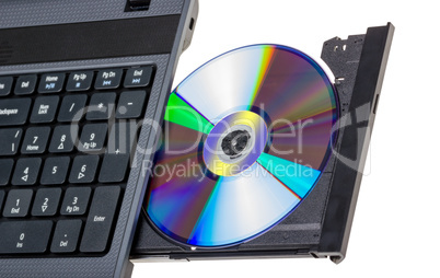 Electronic collection - Laptop with open DVD tray