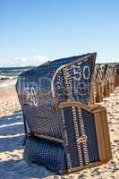 Strandkörbe am Strand der Ostsee