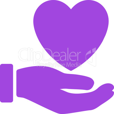 Violet--heart charity.eps