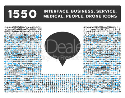 Banner Icon and More Interface, Business, Tools, People, Medical, Awards Flat Glyph Icons