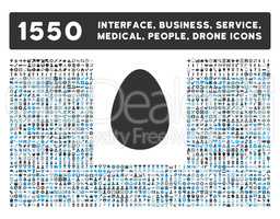 Egg Icon and More Interface, Business, Tools, People, Medical, Awards Flat Glyph Icons
