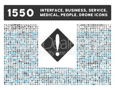Problem Icon and More Interface, Business, Tools, People, Medical, Awards Flat Glyph Icons