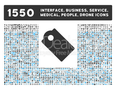 Tag Icon and More Interface, Business, Tools, People, Medical, Awards Flat Glyph Icons
