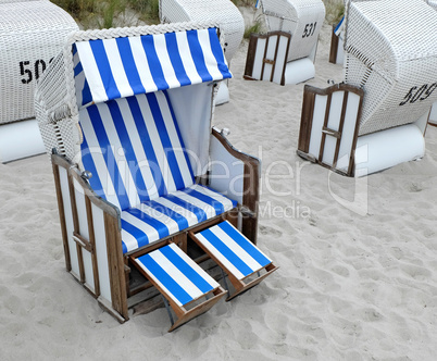 Strandkorb am Strand