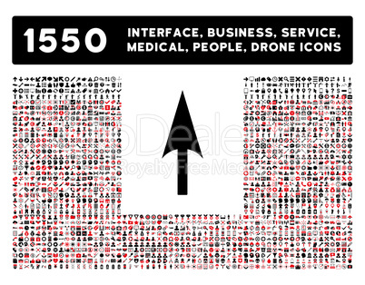 Arrow Axis Y Icon and More Interface, Business, Tools, People, Medical, Awards Flat Glyph Icons
