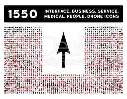 Arrow Axis Y Icon and More Interface, Business, Tools, People, Medical, Awards Flat Glyph Icons