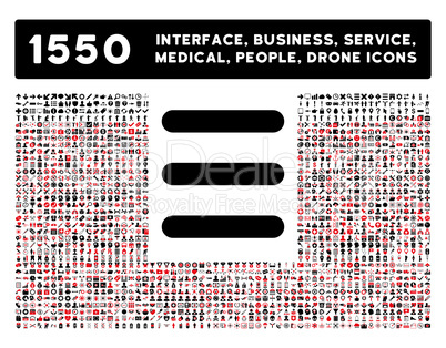 Menu Icon and More Interface, Business, Tools, People, Medical, Awards Flat Glyph Icons