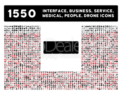 Minus Icon and More Interface, Business, Tools, People, Medical, Awards Flat Glyph Icons