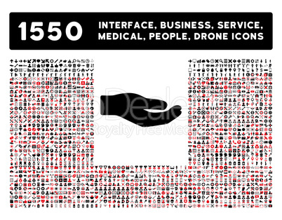 Share Icon and More Interface, Business, Tools, People, Medical, Awards Flat Glyph Icons