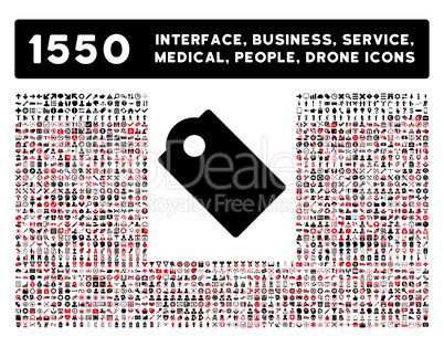 Tag Icon and More Interface, Business, Tools, People, Medical, Awards Flat Glyph Icons