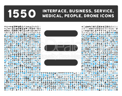 Menu Icon and More Interface, Business, Tools, People, Medical, Awards Flat Glyph Icons
