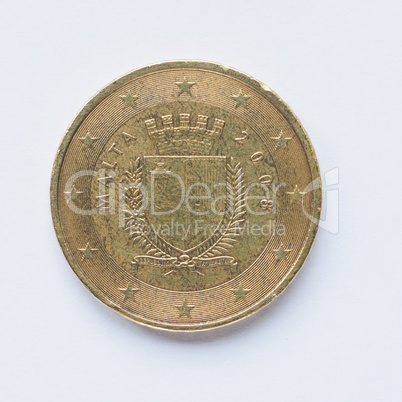 Maltese 50 cent coin
