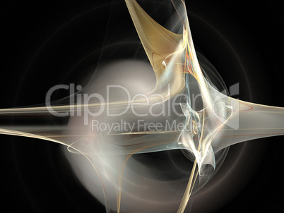Digital Fractal on Black Digital Fractal on Black