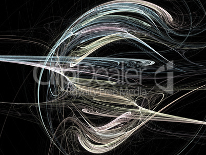 Digital Fractal on Black Digital Fractal on Black