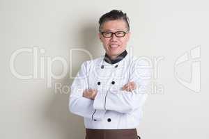 Mature Asian Chinese chef portrait