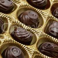 variety of chocolates in box