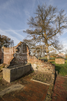 Remains of a farm in Winterswijk in the east of the Netherlands