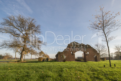 Remains of a farm in Winterswijk in the east of the Netherlands