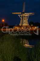 Authentic renovated Dutch windmill