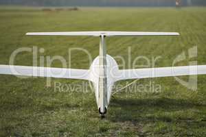 Glider on an airfield