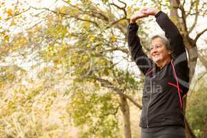 Senior woman in the park