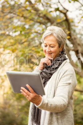 Senior woman in the park