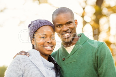 Portrait of a lovely smiling young couple