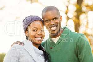 Portrait of a lovely smiling young couple