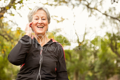 Senior woman in the park