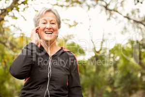 Senior woman in the park