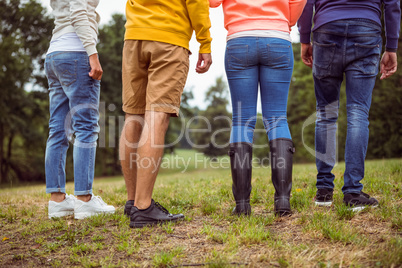 Friends on a hike together