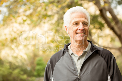 Senior man in the park