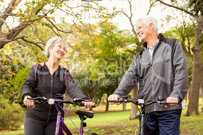 Senior couple in the park